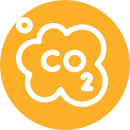 Carbon emissions icon